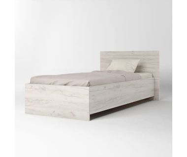 Односпальне ліжко Еверест Соната-900 90х200 см дуб білий крафт (DTM-2675) Односпальне ліжко Еверест Соната-900 90х200 см дуб білий крафт (DTM-2675)