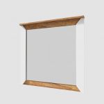 Дзеркало настінне Еверест Нордік-800 80х6х77 см Білий + Крафт золотий (DTM-5521)