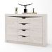 Большой комод для вещей Эверест Либерти-1400 140х38х98.5 дуб крафт белый (DTM-2139)