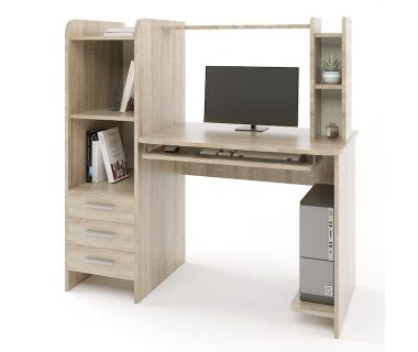 Стол компьютерный с надставкой Эверест Лира Дуб сонома (DTM-2173) Стол компьютерный с надставкой Эверест Лира Дуб сонома (DTM-2173)