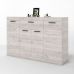 Великий комод Еверест із дверима та ящиком Соната-7 140х38х94 дуб крафт білий (DTM-2705)