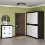 Прихожая Эверест Соната комплект 11 (модульная - 2 элемента) венге темный + белый (DTM-2524)