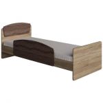 Кровать односпальная с бортиком Эверест Астория-2 80х190 см сонома + трюфель (DTM-2099)