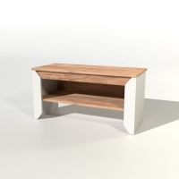 Тумба для взуття Еверест Нордік-900 90х38х45 см Білий + Крафт золотий дуб (DTM-5545)