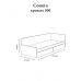 Односпальне ліжко із ящиками Еверест Соната-800 80х190 см венге темний + дуб крафт золотий (DTM-2107)