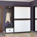 Прихожая Эверест Соната комплект 12 (модульная - 3 элемента) венге темный + белый (DTM-2525) в интернет магазине мебели "Меблі Даром"