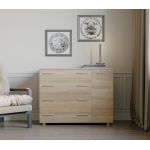 Комод для спальні Еверест з 4-ма ящиками К-3 (телескопічні) 100х38х73 дуб сонома (DTM-2494)