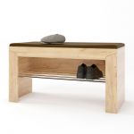 Тумба для обуви с подушкой Эверест Либерти 90х38х46 дуб крафт золотой (DTM-2208)