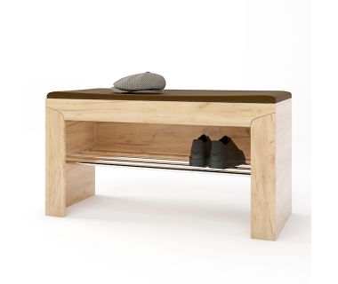 Тумба для обуви с подушкой Эверест Либерти 90х38х46 дуб крафт золотой (DTM-2208) Тумба для обуви с подушкой Эверест Либерти 90х38х46 дуб крафт золотой (DTM-2208)