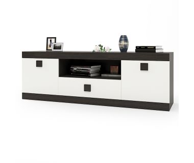 Тумба Еверест ТВ 1500 Соната 150х38х50 венге темний + білий (DTM-2264)