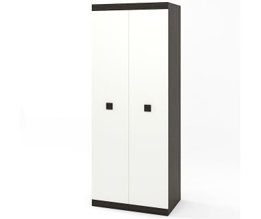 Шафа розстібна 2-х дверна Еверест Соната-800 венге темна + біла (DTM-2300)