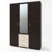 Шкаф распашной большой с зеркалом Эверест Бриз ШП-5 венге + дуб молочный  (DTM-2482)