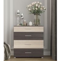 Комод Эверест на 4 ящика Бриз К-5 (телескопические) 70х38х72.5 венге + дуб молочный (DTM-2490)