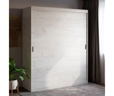 Шафа-купе Еверест Соната 1800 дводверна 180х60х217 дуб крафт білий (DTM-2669)