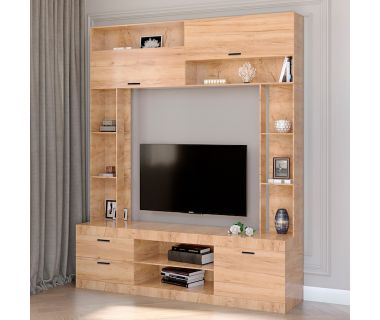 Стенка для гостиной Эверест Соната дуб крафт золотой (DTM-2714) Стенка для гостиной Эверест Соната дуб крафт золотой (DTM-2714)