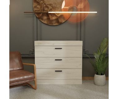 Комод Еверест на 3 ящики Соната-1 80х38х75 дуб крафт білий (DTM-2693) Комод Еверест на 3 ящики Соната-1 80х38х75 дуб крафт білий (DTM-2693)