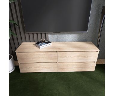 Тумба під телевізор Еверест ЛТВ-1400 Лайт 140х38х49 см Дуб сонома (DTM-4671)