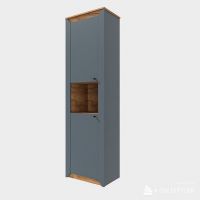 Пенал открытий Эверест Нордик-600 Графит + Дуб крафт золотой (DTM-5534)