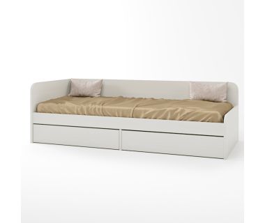 Односпальная кровать с ящиками Эверест Соната-800 80х190 см нимфея альба (DTM-2470) Односпальная кровать с ящиками Эверест Соната-800 80х190 см нимфея альба (DTM-2470)