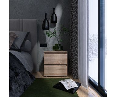 Тумба нічна Еверест ТЛ-1 Лайт 45х38х49 см Дуб сонома (DTM-4673)