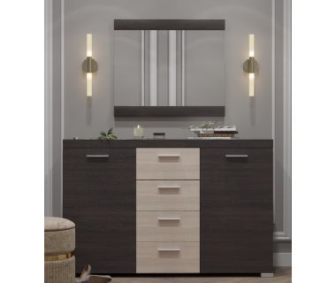 Великий комод Еверест К-7 Британія (телескопічні) + Дзеркало Британія Венге + Молочний дуб (DTM-2653) Великий комод Еверест К-7 Британія (телескопічні) + Дзеркало Британія Венге + Молочний дуб (DTM-2653)