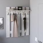 Вешалка настенная Эверест Либерти 90x15.2x110 см дуб крафт белый (DTM-2127)