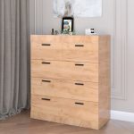 Комод для вещей Эверест на 5 ящиков Соната-3 80х38х94 дуб крафт золотой (DTM-2698)