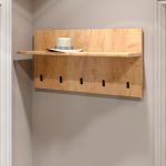 Вешалка на стену Эверест Соната-800 80х40 см дуб крафт золотой (DTM-2730)