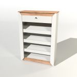 Тумба для взуття Еверест Нордік-800 80х32х113 см Білий + Крафт золотий (DTM-5547)