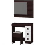 Трюмо Соната Эверест Комплект для спальни (3 элемента) венге темный + белый (DTM-2606)