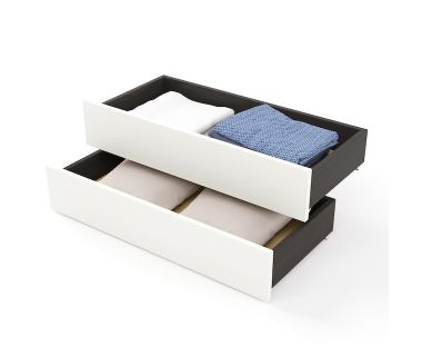 Ящики висувні 2 штуки Еверест для Ліжка Соната-800 (к-кт) венге темний + білий (DTM-2118) Ящики висувні 2 штуки Еверест для Ліжка Соната-800 (к-кт) венге темний + білий (DTM-2118)