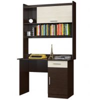 Письмовий стіл з надставкою Еверест Школяр-3 венге + дуб молочний (DTM-2159)