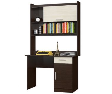 Письменный стол с Надставкой Эверест Школьник-3 венге + дуб молочный (DTM-2159)