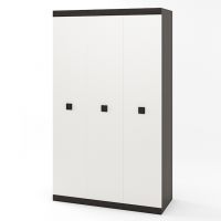 Шафа 3-х дверна Еверест Соната-1200 венге темна + біла (DTM-2295)