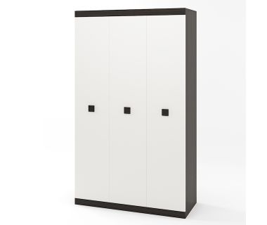 Шафа 3-х дверна Еверест Соната-1200 венге темна + біла (DTM-2295)