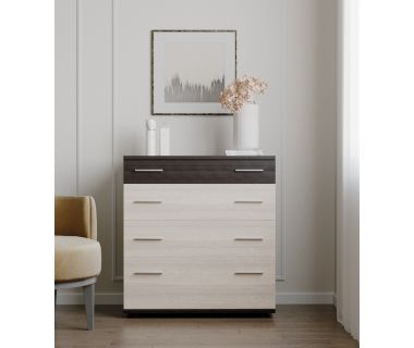 Комод для постельного белья Эверест К-2 80х45х85 венге темний + дуб молочний (телескопы) (DTM-2449) Комод для постельного белья Эверест К-2 80х45х85 венге темний + дуб молочний (телескопы) (DTM-2449)