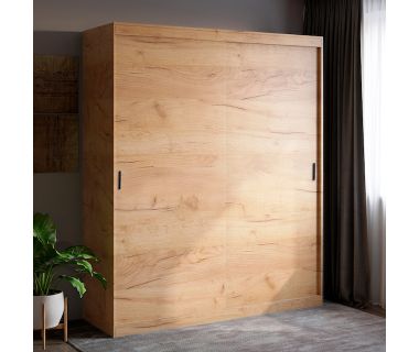 Шафа-купе Еверест Соната 1800 дводверна 180х60х217 дуб крафт золотий (DTM-2670)