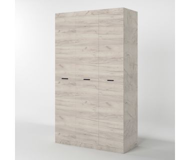 Шафа 3-х дверна Еверест Соната-1200 дуб крафт білий (DTM-2681) Шафа 3-х дверна Еверест Соната-1200 дуб крафт білий (DTM-2681)