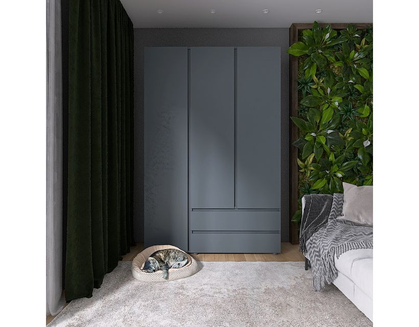 Шафа тридверна Еверест ШЛ-3 Лайт Графіт (DTM-4913)