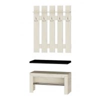 Передпокій Еверест Ліберті 1 (модульний - 2 елементи) дуб крафт білий (DTM-2185)