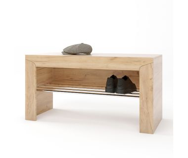 Тумба для обуви Эверест Либерти 90х38х46 дуб крафт золотой (DTM-2204) Тумба для обуви Эверест Либерти 90х38х46 дуб крафт золотой (DTM-2204)