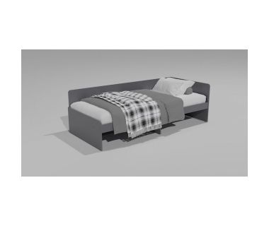 Односпальне ліжко Еверест Соната-800 (без ящиків) 80х190 см Графіт (DTM-5579) Односпальне ліжко Еверест Соната-800 (без ящиків) 80х190 см Графіт (DTM-5579)