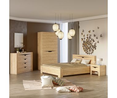 Спальня Еверест Ліберті Комплект 4 (модульна - 4 елементи) дуб крафт золотий (DTM-2601)