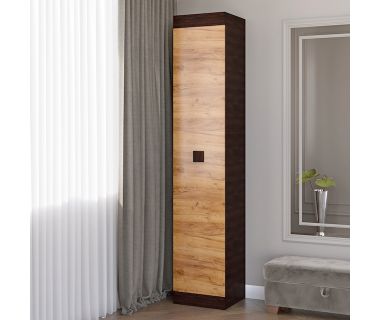 Шкаф-пенал закрытый Эверест Соната венге темный + дуб крафт золотой (DTM-2276)