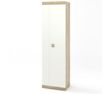 Шафа розстібна Еверест Соната-600 дуб сонома + білий (DTM-2307)