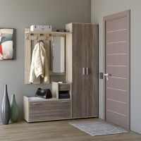 Передпокій Еверест Тандем з шафою ШП-1 і тумбою (права) сонома + трюфель (DTM-2498)