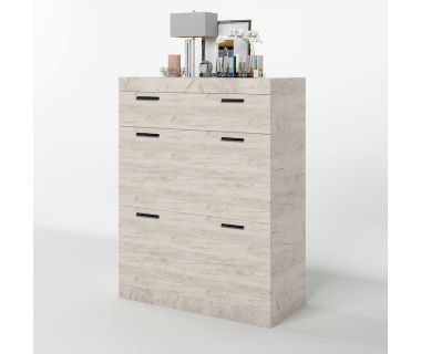 Тумба для обуви Эверест Соната ТО-800 80х38х106 дуб крафт белый (DTM-2725) Тумба для обуви Эверест Соната ТО-800 80х38х106 дуб крафт белый (DTM-2725)