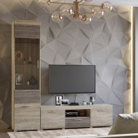 Вітальня Еверест Британія Комплект 6 (2 елементи) сонома + трюфель (DTM-2503)