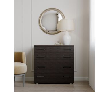 Маленький комод Эверест на 4 ящика К-1 80х45х73 венге темный (DTM-2068)
