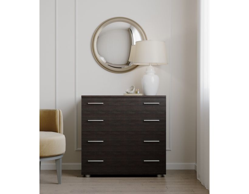Маленький комод Еверест на 4 ящики К-1 80х45х73 венге темний (DTM-2068)
